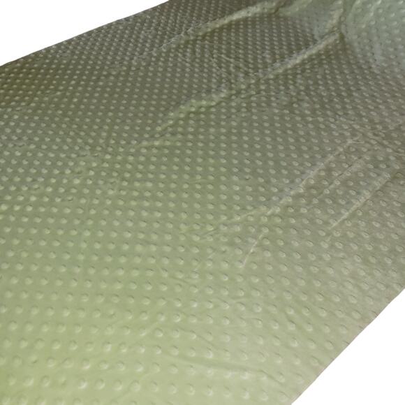 Soft Lime Green Minky Dot Fabric 62 x 36" Polyester Plush Craft Sewing  Material - Picture 10 of 10